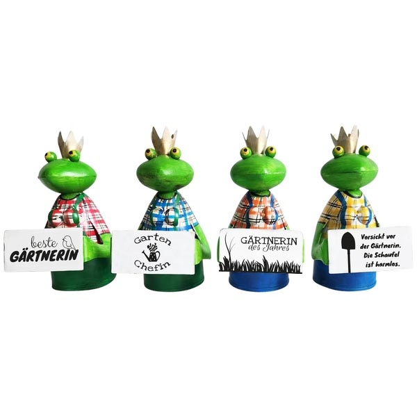 Zaunhocker Frosch Gärtnerin H: 21 cm