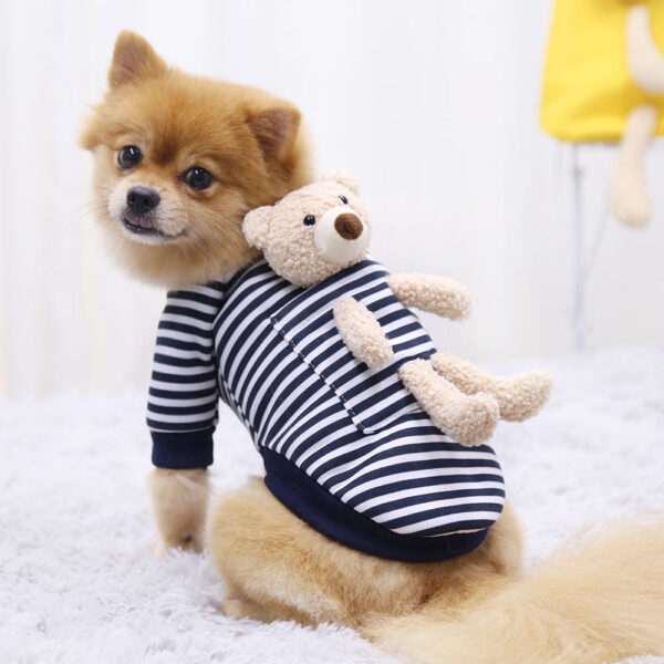 Net Red Pocket Bear Hunde- und Katzenschutzkleidung Teddy für kleine Hunde, warme Heimtierbedarf – Bild 3