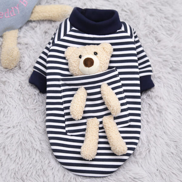 Net Red Pocket Bear Hunde- und Katzenschutzkleidung Teddy für kleine Hunde, warme Heimtierbedarf – Bild 7