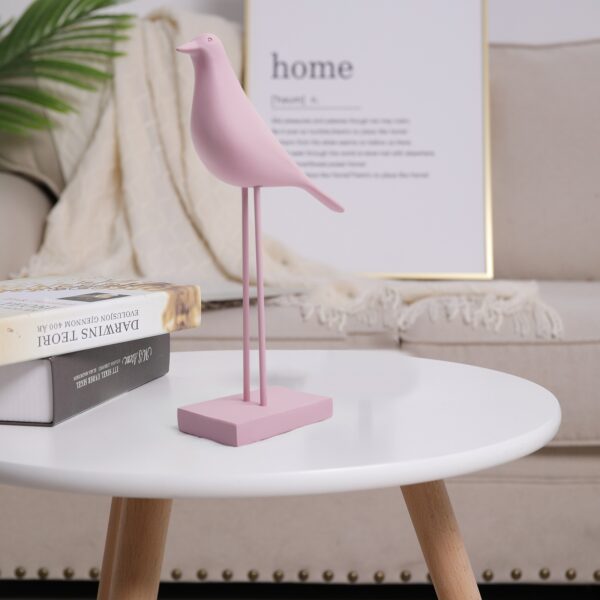 Minimalist Vogel home decoration ornaments rose H. 23.8 cm – Bild 5