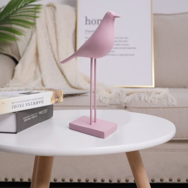 Minimalist Vogel home decoration ornaments rose H. 23.8 cm – Bild 4