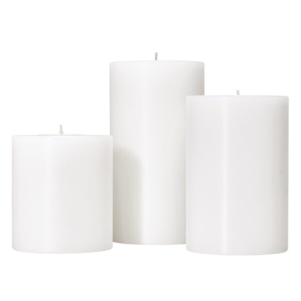 3er Set Teelichthalter Dauerkerze  Ø 6cm  Höhen 6, 8 und 10 cm, hitzebeständig bis 90 Grad – Bild 2