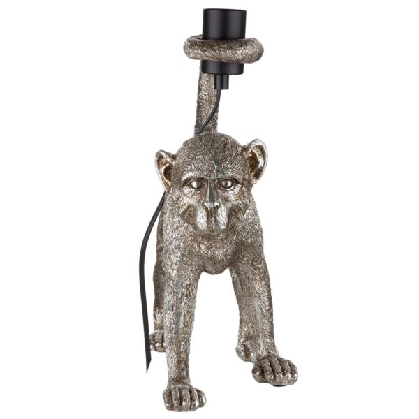 Gilde Stilvolle Lampe "Monkey" – Antik Silber – Bild 4