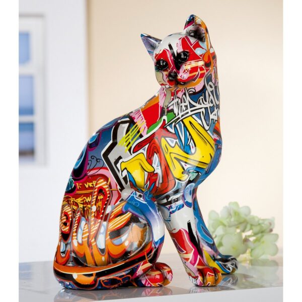 Gilde Poly Katze Street Art – Bild 2