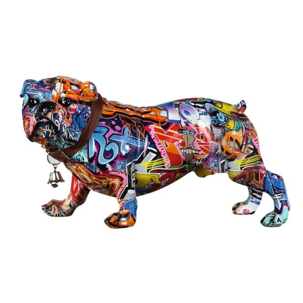 Gilde Poly Mops Street Art stehend