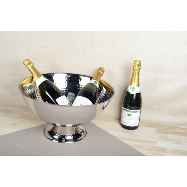 39 cm gehämmerte Champagnerschale – Bild 2