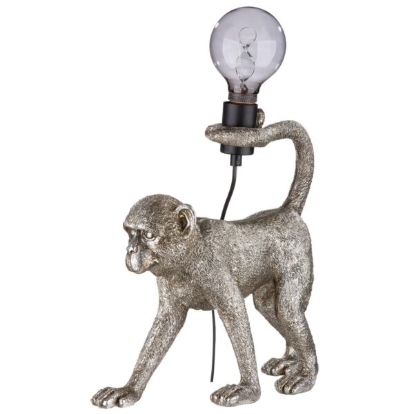 Gilde Stilvolle Lampe "Monkey" – Antik Silber – Bild 2