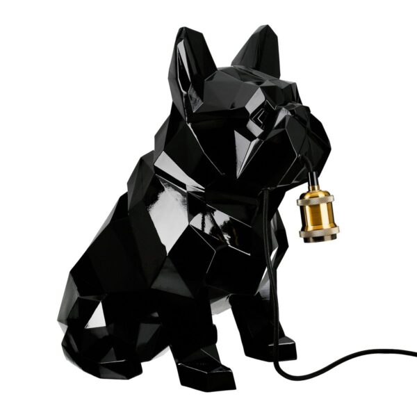 Gilde Tischleuchte Bulldogge Geo schwarz H: 46 cm – Bild 3
