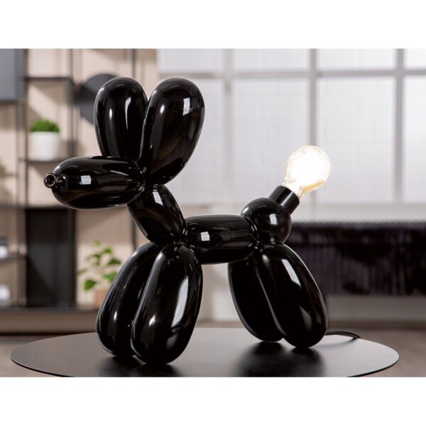 Gilde Tischleuchte Ballon Hund Scotty schwarz H: 35,5 cm – Bild 2